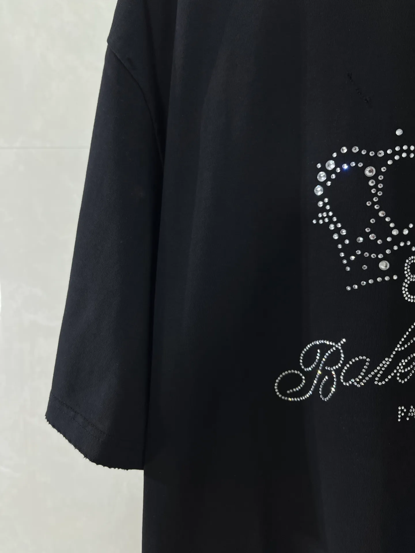 P110💰 -BALENCIAGA- T 300 . bb motel ， ， 。 ， 。 ， 。 ， ， ， ， 。140°C 、 ， 。 ， 。 ， ， 。 ， os Same Style ：Black Size：XS-L 8935
